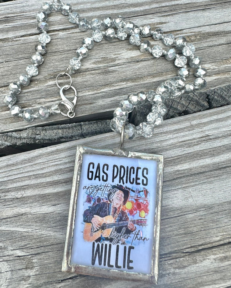 Gas Prices Willie Necklace