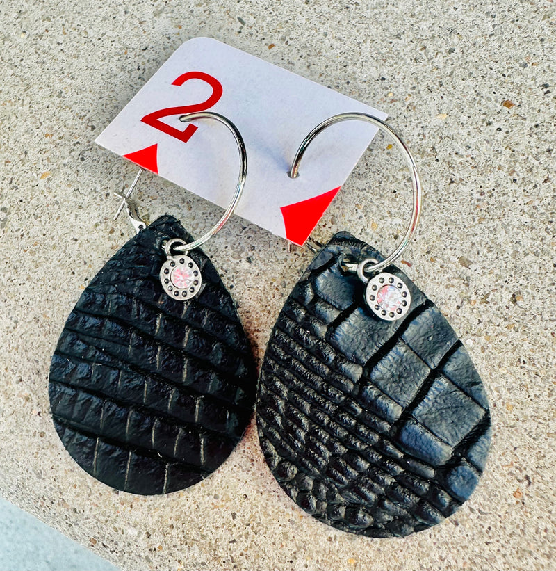 Simple Black Earrings