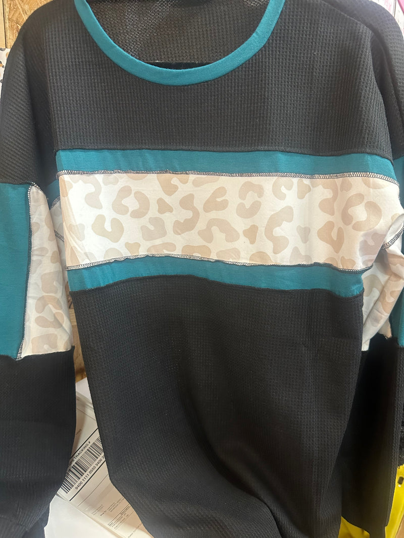 Leopard & Teal