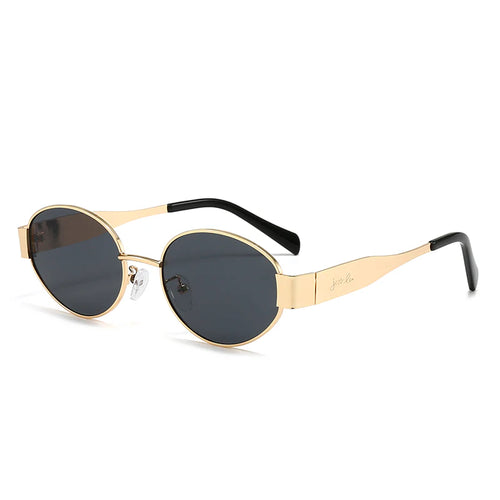 Clauda Retro Oval Sunglasses