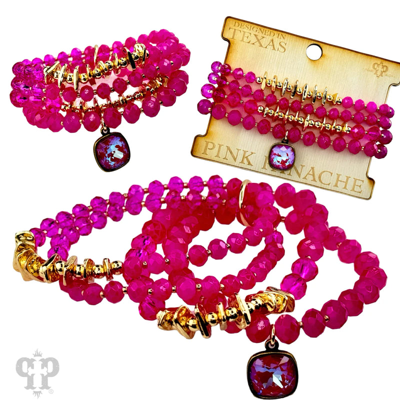 All About Pink Bracelet Set - Pink Panache