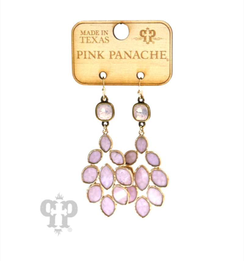 Blush Chandelier Earrings - Pink Panache