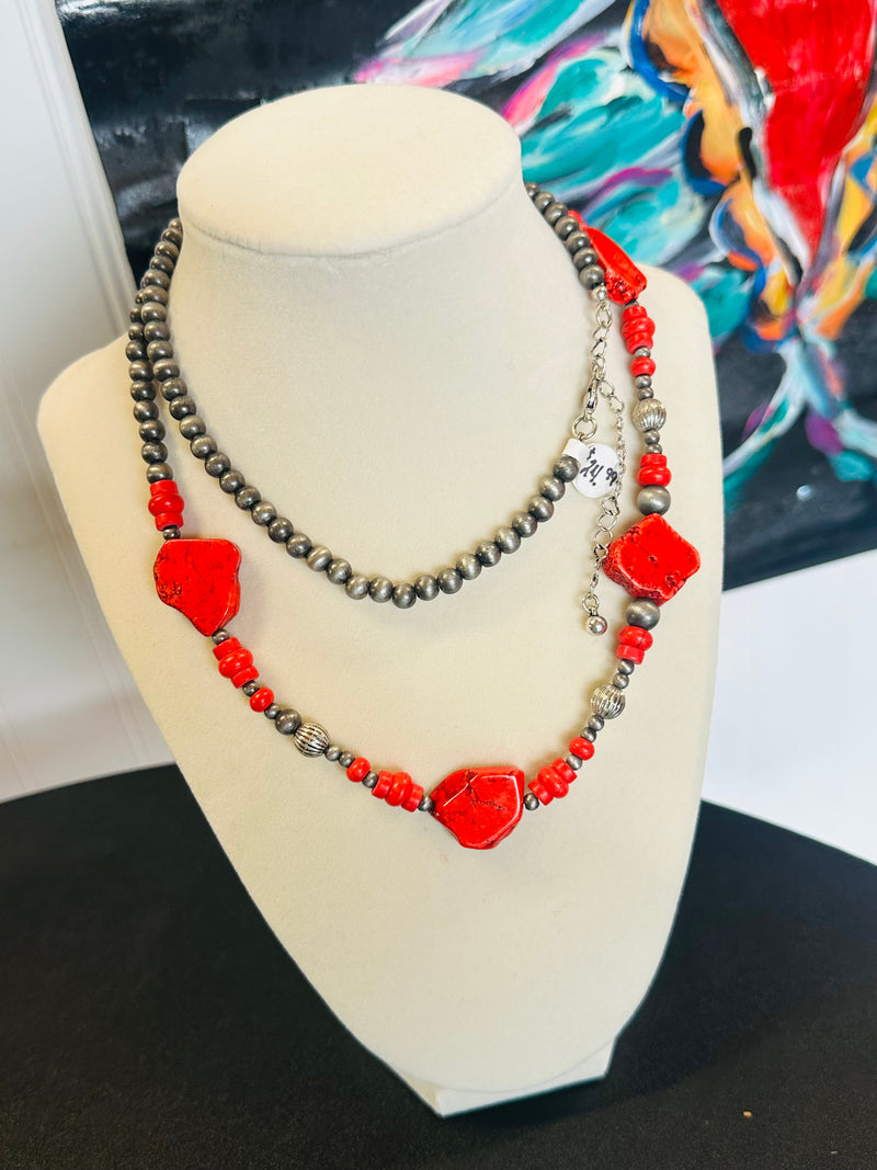 Rock Candy Necklace Red