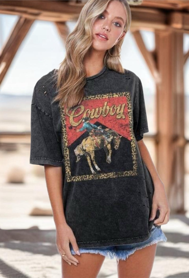 The Western Cowboy Vintage Tee