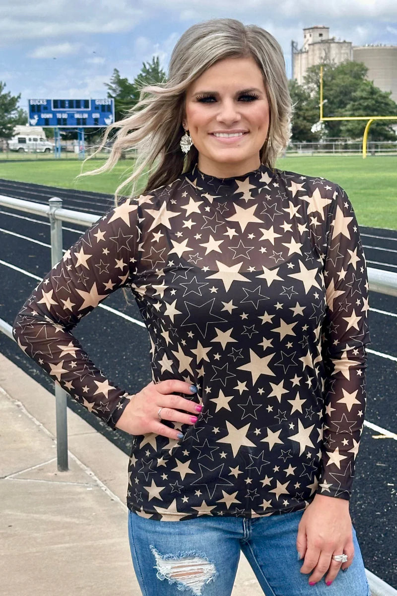 Go Team Star Mesh - Gold