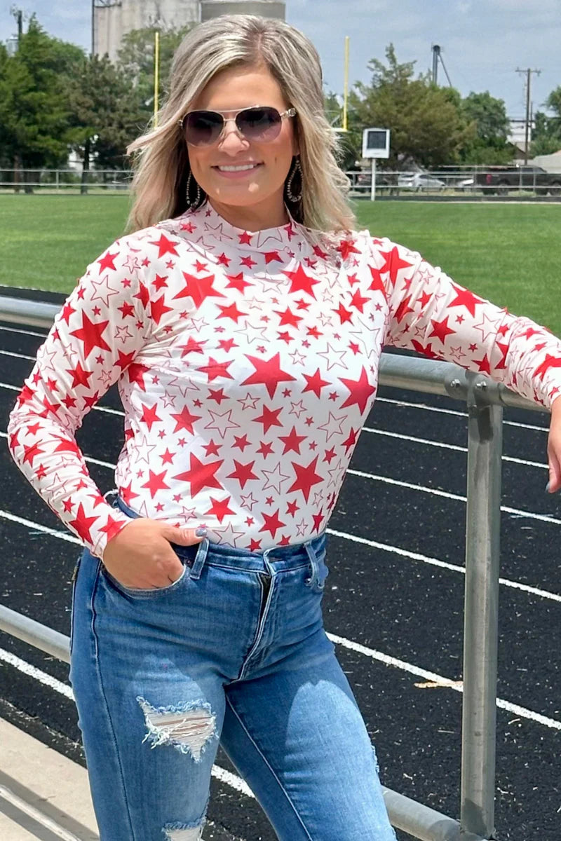 Go Team Star Mesh - Red