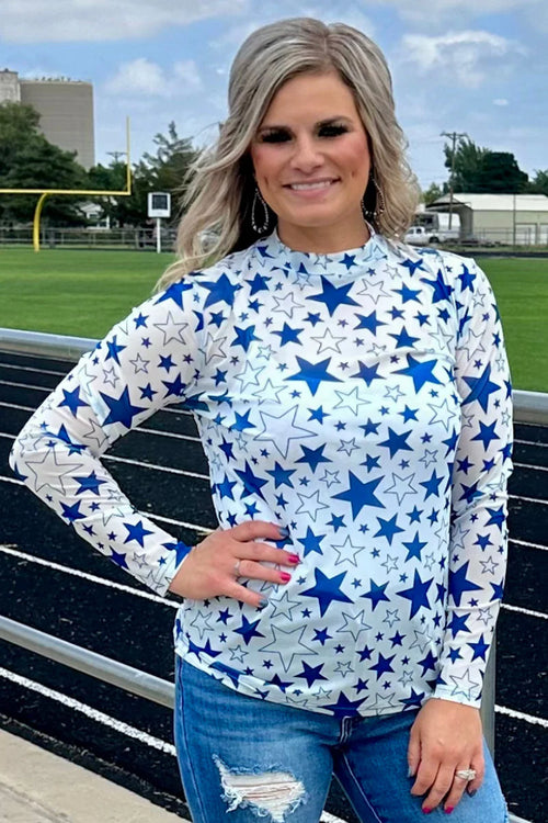 Go Team Star Mesh - Blue