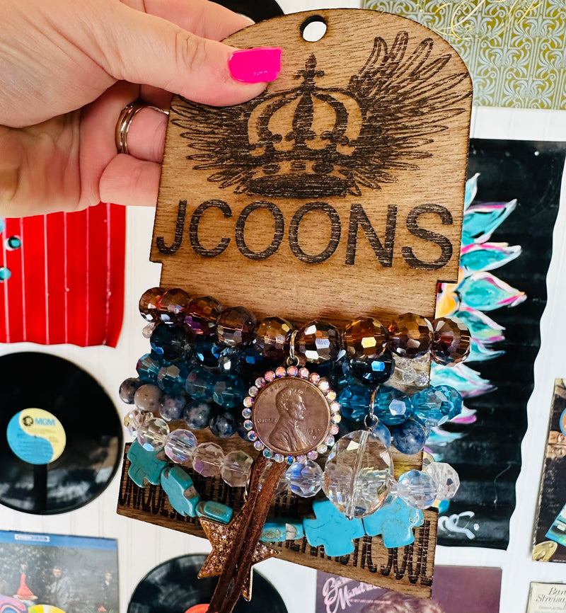 Blue Tones Penny Stack