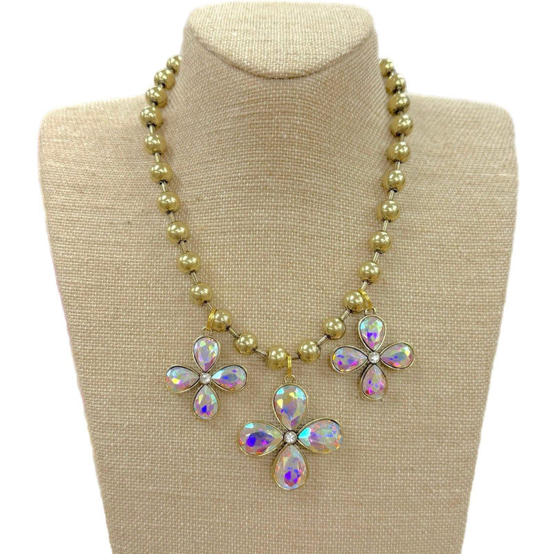 The Eye Catcher Necklace - Gold AB