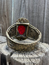 Vintage Red Stretch Bracelet