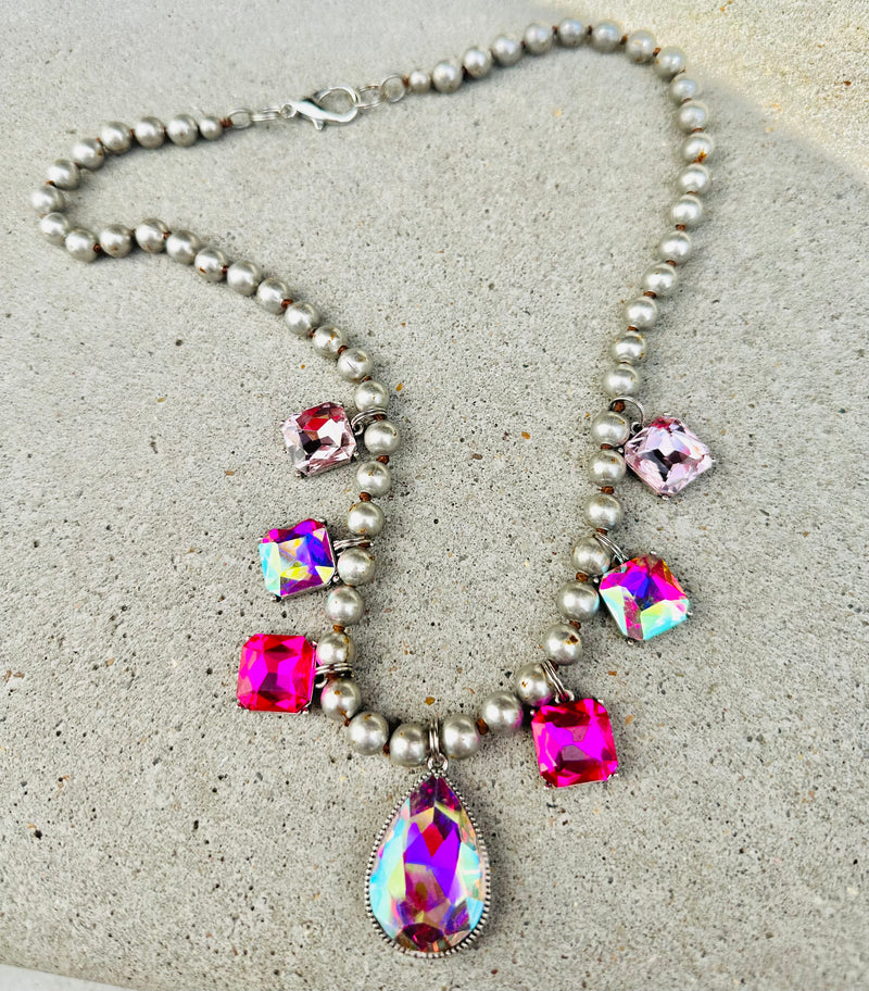 Unique Pinks Necklace