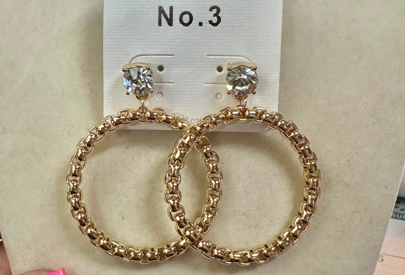 Sylvia Gold Hoops