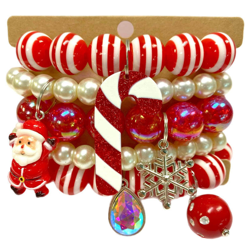 Candy Cane Lane Bracelet Stack