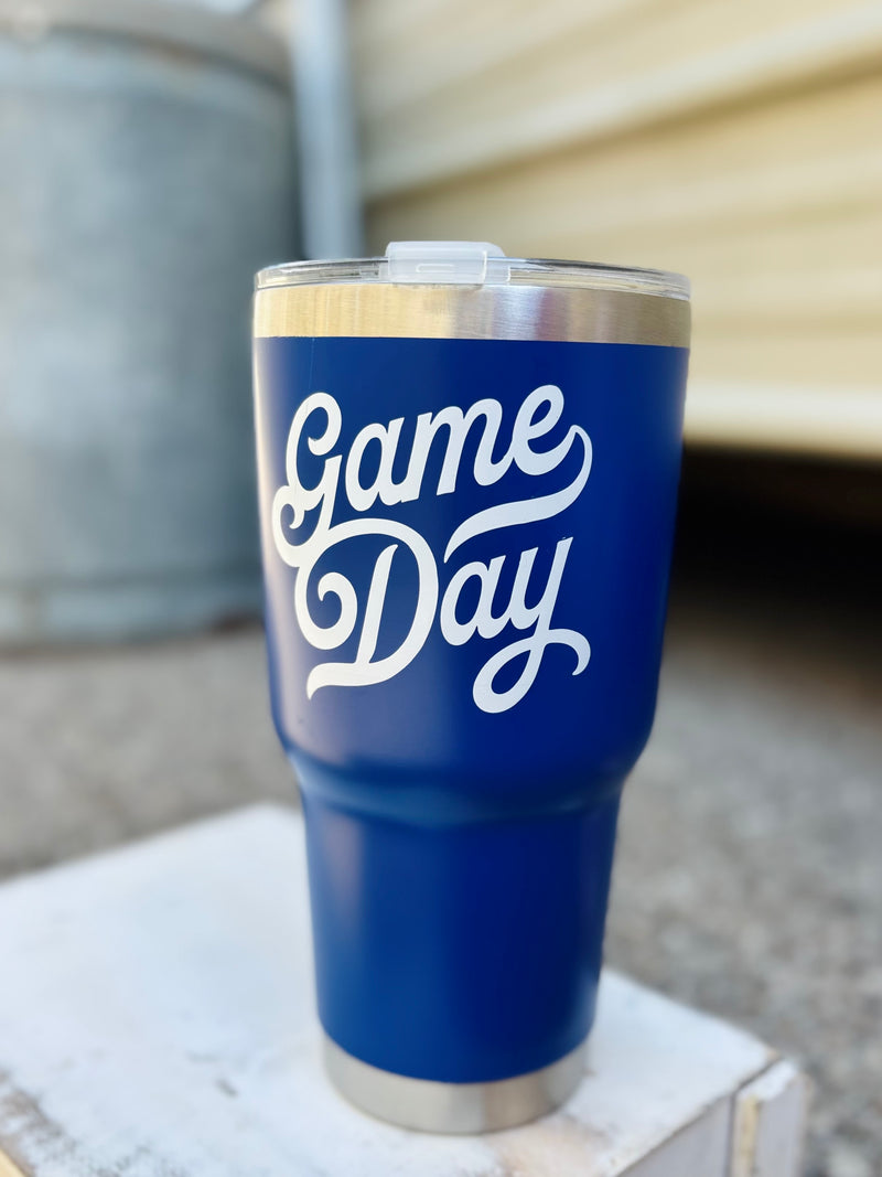 Navy Blue Gameday Tumbler