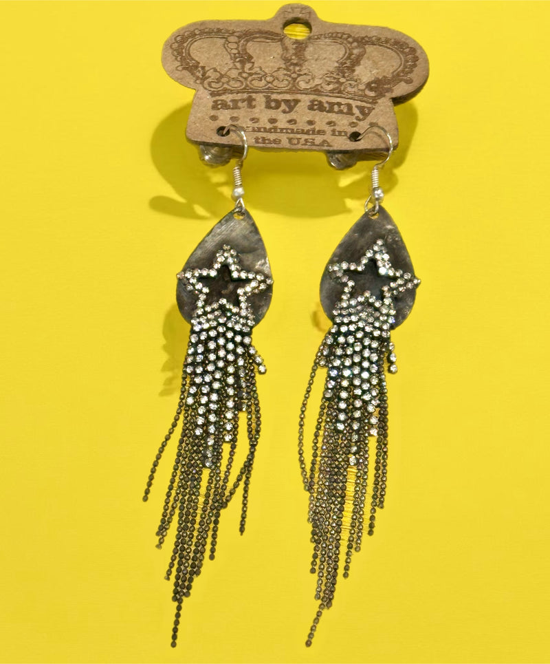 Rhinestone Star Earrings