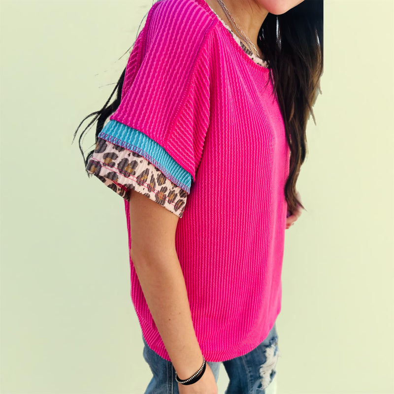 Hints Of Leopard - Pink