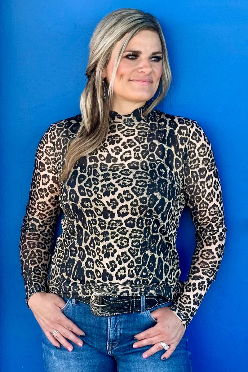 Sideline Spirit Mesh - Leopard