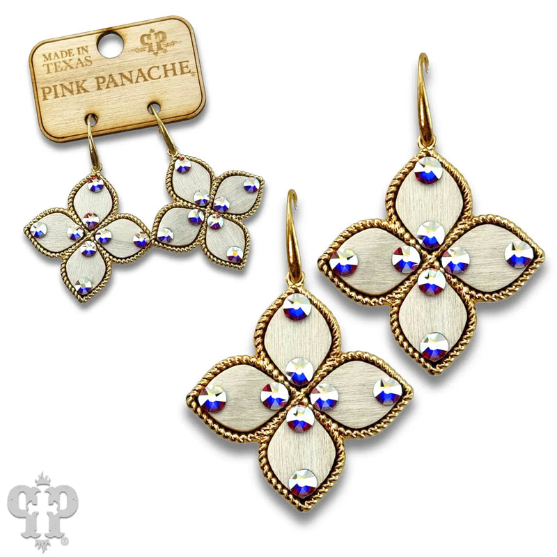 White Clover Earrings