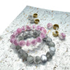 Sugarcloud Givré Glass Huggie Drop Earrings