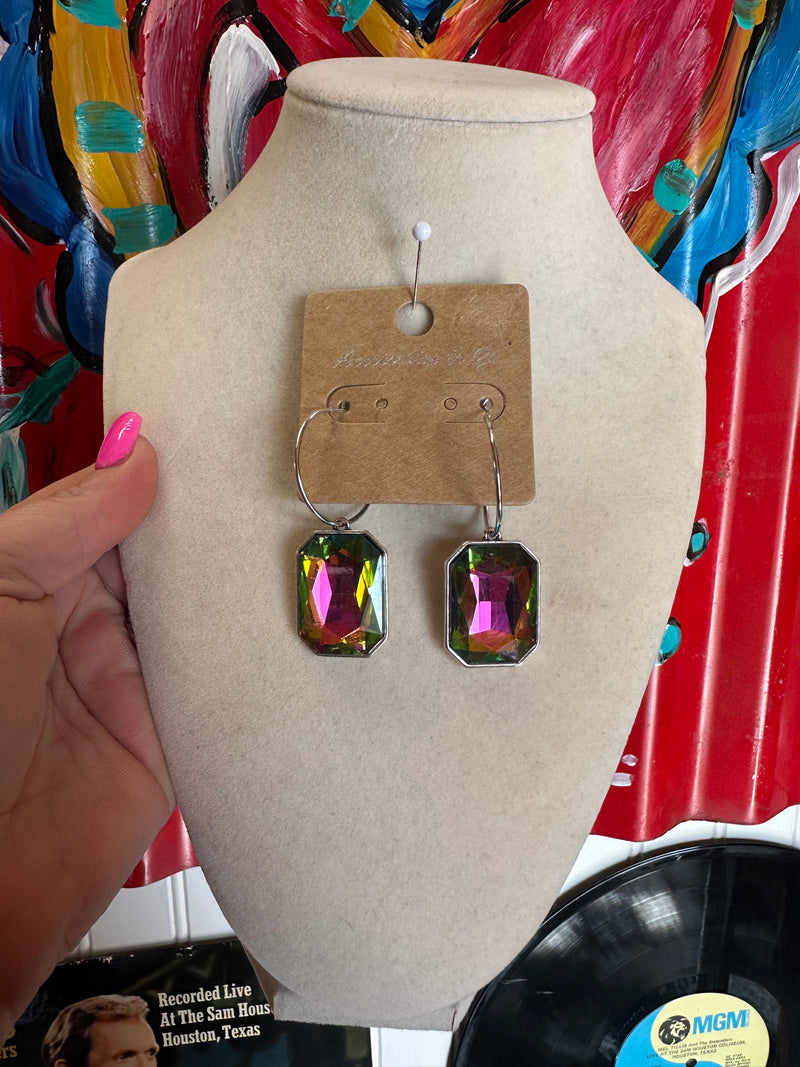 Rectangle Volcano Earrings
