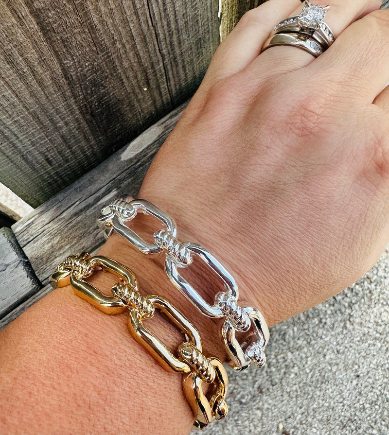 Chunky Chain Stretch Bracelet