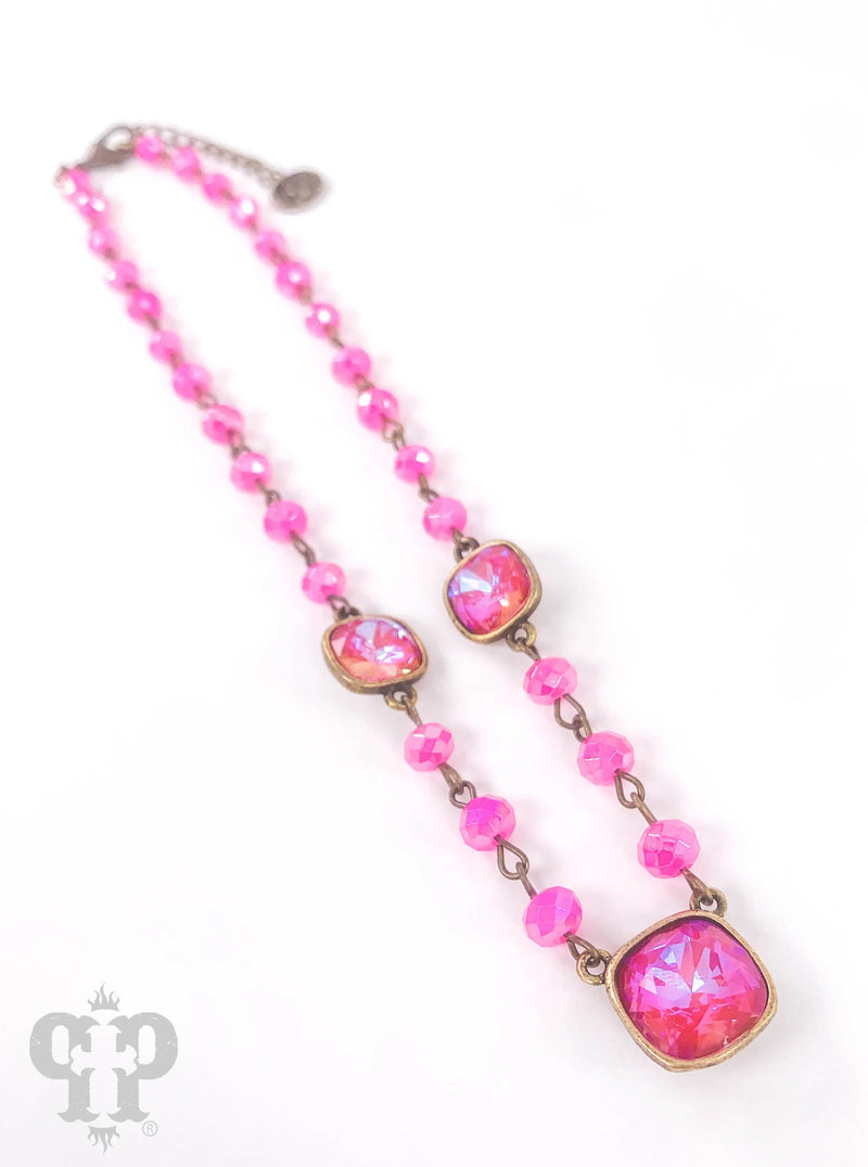 Going Places Necklace - Pink