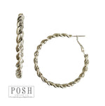 Twisted Hoop Earrings