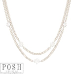 Double Strand Curb Chain Necklace