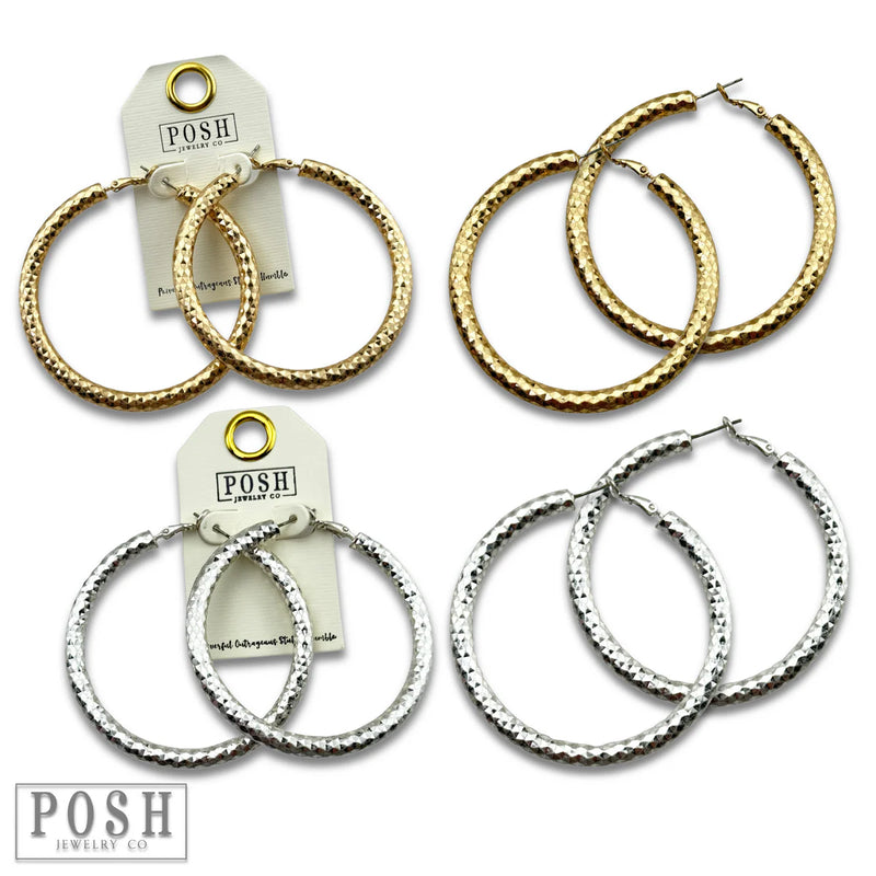 Hammered Hoop - Posh