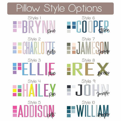 Outline Name Snuggle Pillow