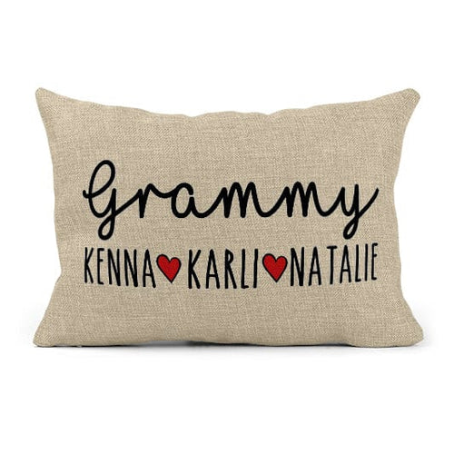 12x18 Grandparent Pillow - Available in Burlap or Linen