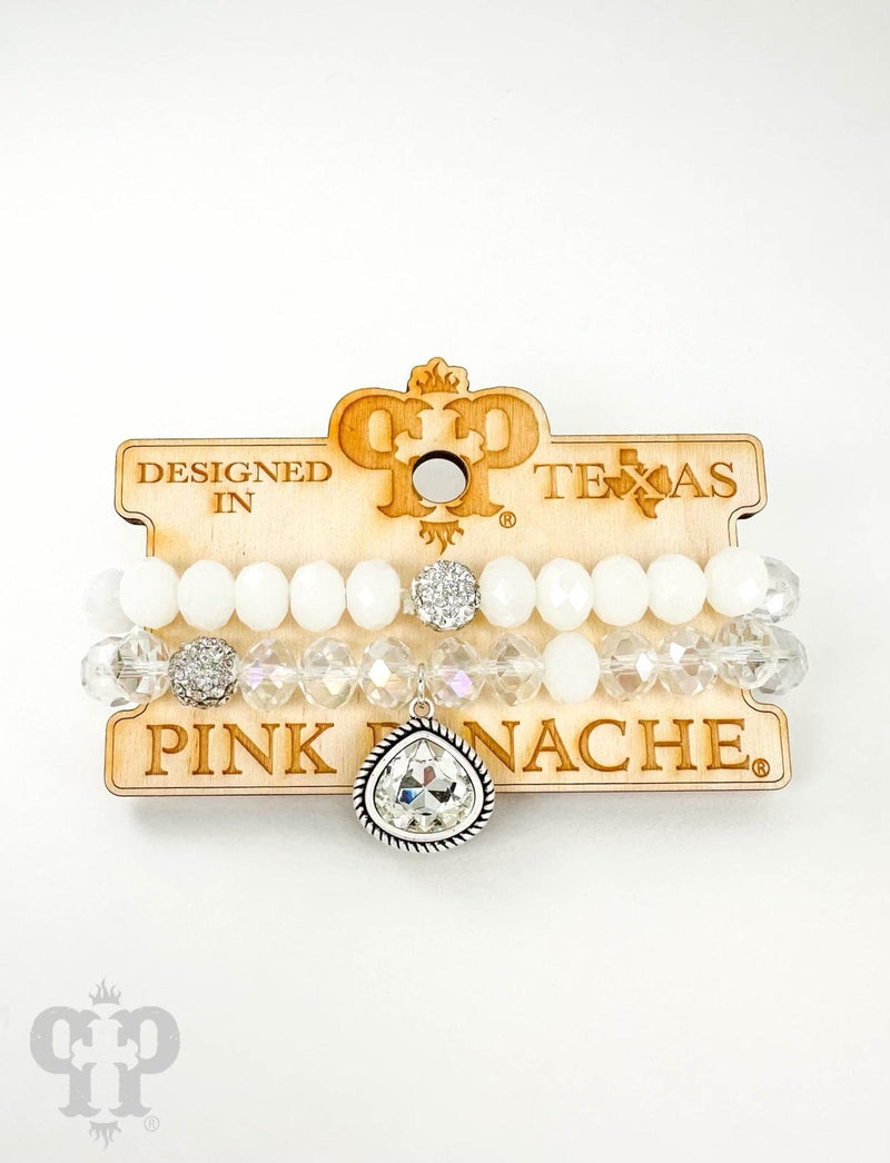 All About Silver Bracelet Set - Pink Panache Rockin The Lace Boutique