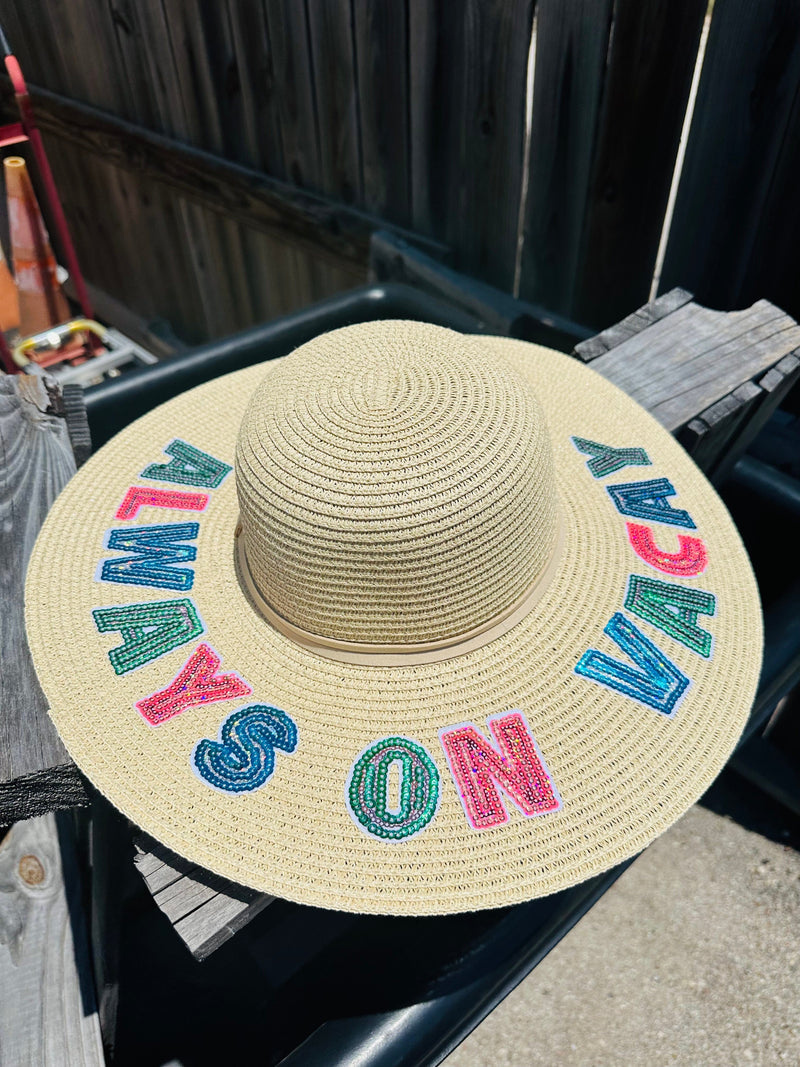 Always On Vacay Sun Hat Rockin The Lace Boutique