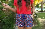 American Honey Floral Everyday Shorts Rockin The Lace Boutique