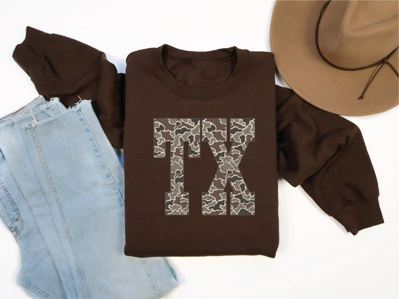 Texas Sweatshirt Camo