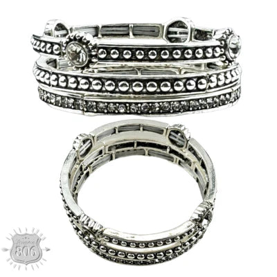 Elite Silver Bracelet Set