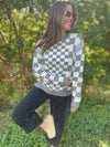 PREORDER: All Checkered Out Sweater in Four Colors