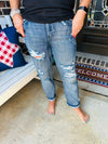 Barefoot Judy Blue Jeans - Boyfriend Fit Rockin The Lace Boutique
