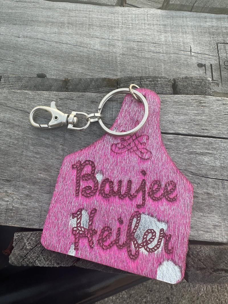Boujee Heifer Keychain Rockin The Lace Boutique