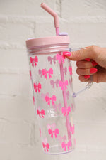 Tied Up In Pink Acrylic Tumbler