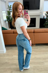 Bree High Rise Control Top Distressed Straight Jeans Womens Ave Shops