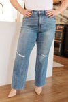 Bree High Rise Control Top Distressed Straight Judy Blue Womens Ave Shops