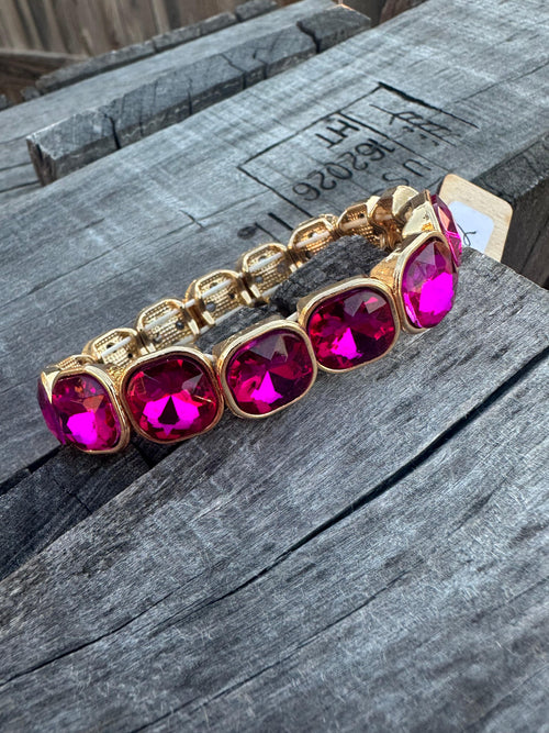 Bronze Pink Extended Bracelet - Pink Panache Rockin The Lace Boutique
