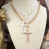 Divine Gold Cross Necklace