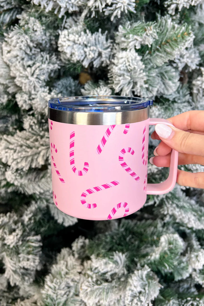 Candy Cane Travel Mug