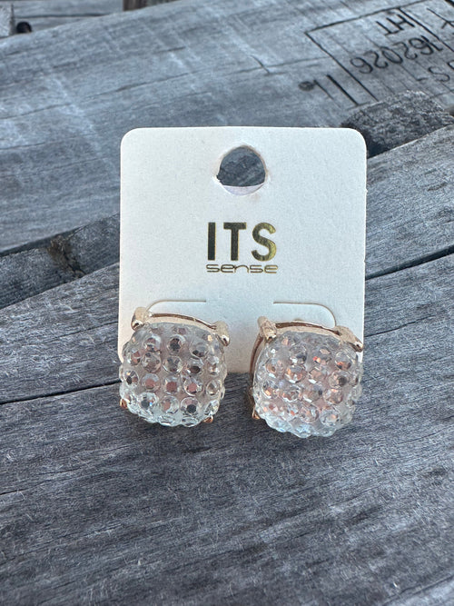 Clear Stud Earrings Rockin The Lace Boutique