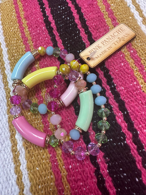 Colorful Bracelet Set - Pink Panache Rockin The Lace Boutique