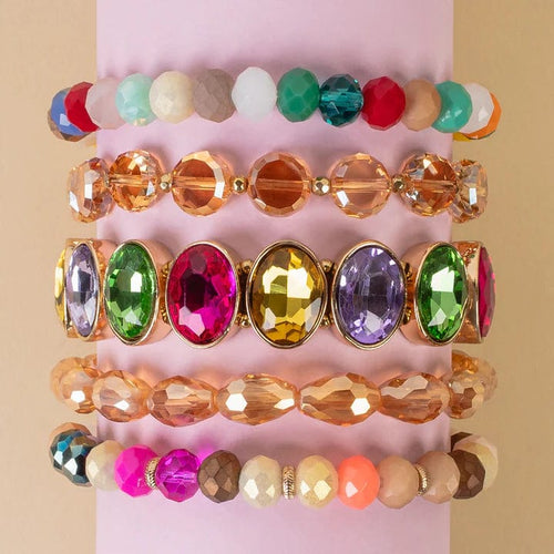 Colorful Bracelet Stack Rockin The Lace Boutique