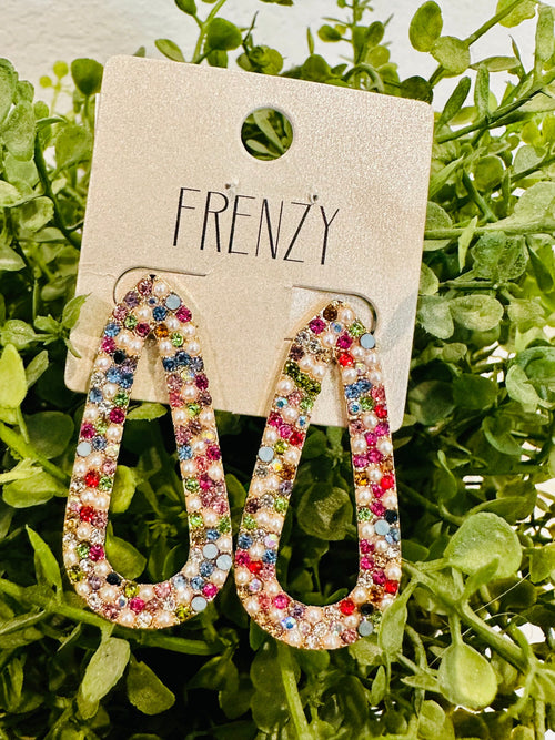 Colorful Frenzy Earrings Rockin The Lace Boutique