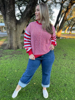 Aspen Striped Sleeve Sweater in Four Colors